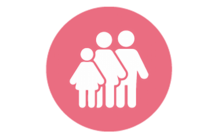 Icona di famiglia unita